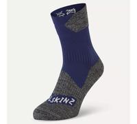 Sealskinz Bircham Waterproof All Weather Ankle Length Sock - Blue / Grey Marl / XLarge
