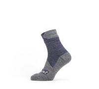 SealSkinz Bircham Waterproof All Weather Ankle Length Sock Navy/Grey Marl