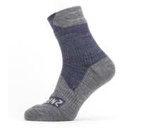 Sealskinz Bircham Waterproof All Weather Ankle Length Sock - Navy / Grey Marl / XLarge