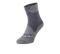 SealSkinz Bircham Waterproof All Weather Ankle Socks | UK XL in Navy Blue/Grey Marl