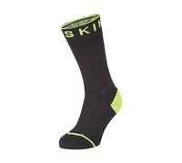 Sealskinz Hydrostop Cold Weather Socks - Black/Neon Yellow - Small