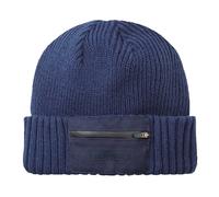 Sealskinz Colby WP Zipped Pocket Knitted Beanie : Blue: S-M Size: S-M,