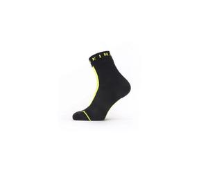Sealskinz Dunton WP All Weather Ankle Sock with Hydrostop : Black/Neon