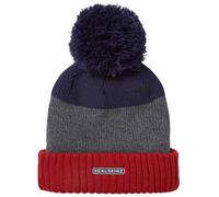 Sealskinz Flitcham Waterproof Cold Weather Bobble Hat - Orange / Grey / Navy / Small / Medium