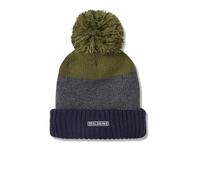 SealSkinz Flitcham Waterproof Cold Weather Bobble Hat | UK S/M in Navy/Grey/Olive