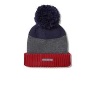 SealSkinz Flitcham Waterproof Cold Weather Bobble Hat | UK S/M in Orange/Grey/Navy