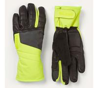 Sealskinz Fring Waterproof Extreme Cold Weather Insulated Gauntlet with Fusion Control Cycling Gloves - Neon Yellow / 2XLarge
