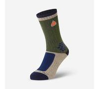 Sealskinz Gresham Recycled Wool Mid Colour Block Sock - Green