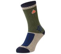 Sealskinz Gresham Recycled Wool Mid Colour Block Sock - Green