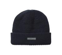 Sealskinz Gressenhall Waterproof Cold Weather Textured Stripe Roll Cuff Beanie - Navy - Navy - S/M