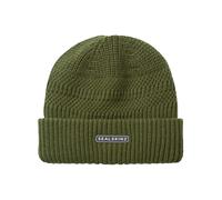 SEALSKINZ Gressenhall Waterproof Cold Weather Textured Stripe Roll Cuff Beanie Olive