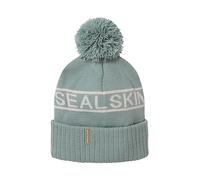 SEALSKINZ | Heacham | Waterproof Cold Weather Icon Unisex Bobble Beanie Hat | Winter Sports Accessories | Fleece Lined | Essential for Skiing Blue
