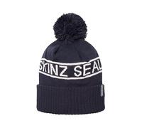 SEALSKINZ | Heacham | Waterproof Cold Weather Icon Unisex Bobble Beanie Hat | Winter Sports Accessories | Fleece Lined | Essential for Skiing Navy