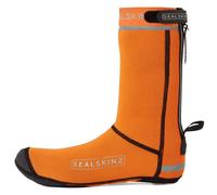 Sealskinz Hempton All Weather Closed-Sole Cycle Overshoe - Orange / Small Orange Small
