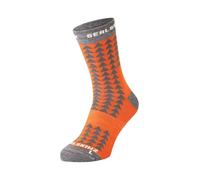SEALSKINZ | Hilgay | Single Layer Merino Wool Padded Mid Length Running Sock | Ergonomic Design | Padded Footbed to Protect Pressure Points