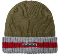 Sealskinz Holkham Unisex Waterproof Striped Roll Cuff Beanie - - Size: XXL