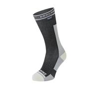 SEALSKINZ Holverstone Waterproof Mid Length Lightweight Running Sock, Black, S