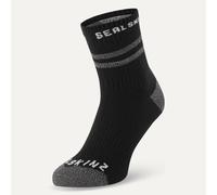 Sealskinz Mautby Aquasealz™ Waterproof Warm Weather Ankle Length Sock with Hydrostop - Black / Small