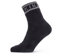 Sealskinz Mautby Waterproof Warm Weather Ankle Length Sock with Hydrostop - 2023 - Black / Grey / XLarge