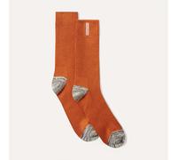 Sealskinz Men's Bradenham Bamboo Mid Length Lightweight Waffle Knit Sock - Orange - Size: Small
