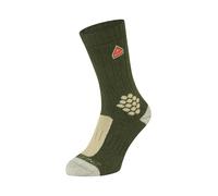 Sealskinz Mens Scarning Hiking Crew Sock Socks in Dark Green Nylon - Size large (footwear)