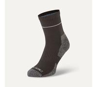 SealSkinz Morston Solo QuickDry Ankle Length Socks - Black / Grey