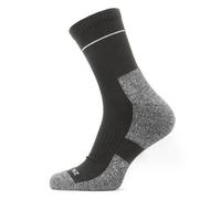 Sealskinz Morston Solo QuickDry Ankle Length Socks Black/Grey