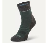 Sealskinz Morston Solo QuickDry Ankle Length Socks - Olive Green / Grey Marl / Cream / Small