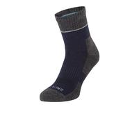 SealSkinz Morston Solo Quickdry Ankle Socks | UK L in Navy/Grey Marl/Cream