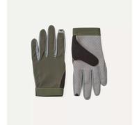 Sealskinz Paston Single Layer Glove Poly with Faux Suede Perforated Palm - Green - Size: Large