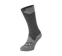 Sealskinz Waterproof All Weather Mid Length Sock Colour: BLK/GRY, Size: XL