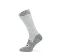 SealSkinz Raynham Waterproof All Weather Mid Length Sock Grey/Grey Marl