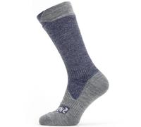 Sealskinz Raynham WP All Weather Mid Length Sock : Navy/Grey: S Size: