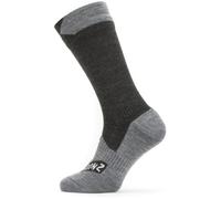 Sealskinz Raynham Waterproof All Weather Mid Length Socks Black/Grey Marl