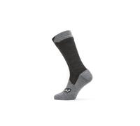 Sealskinz Raynham WP All Weather Mid Length Sock : Black/Grey: S Size: