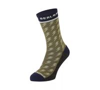 SEALSKINZ | Rudham | Unisex Mid Length All Weather Active Cycle Socks | Quick Dry & Breathable | Cycling Accessories | Polycolon Withdraws Perspiration