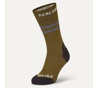 Sealskinz Runton Waterproof Cold Weather Mid Length Sock with Hydrostop™ - Olive / Small Olive Small