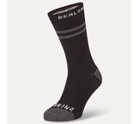 Sealskinz Scoulton Hydrostop™ Waterproof Warm Weather Mid Length Sock - Black / Small