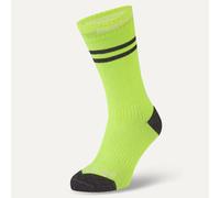Sealskinz Scoulton Hydrostop™ Waterproof Warm Weather Mid Length Sock - Neon Yellow / XLarge