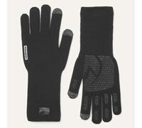 Sealskinz Skeyton Waterproof All Weather Ultra Grip Knitted Gauntlet Cycling Gloves - Black / Medium Black Medium