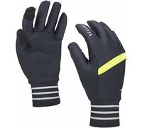 SEALSKINZ Solo Unisex Reflective Glove - Black/Neon Yellow, Medium