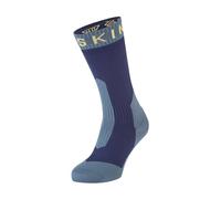 Sealskinz Waterproof Socks Navy/Yellow - XL