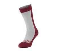 Sealskinz Waterproof Socks Grey/Red - Medium