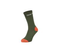 Sealskinz Suffield Solo Merino Socks OLIVE/ORANGE
