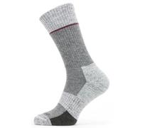 Sealskinz Thurton Solo QuickDry Mid Length Sock - Grey / White / Red / Small
