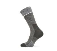 SealSkinz Thurton Solo QuickDry Mid Length Socks - Black / Grey