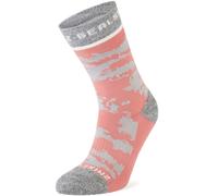 Sealskinz Unisex Reepham Mid Length Jacquard Active Socks Breathable - Pink - S