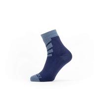 SealSkinz Unisex Waterproof Warm Weather Ankle Length Sock, Navy Blue, X-Large