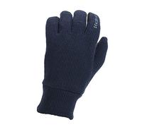 SEALSKINZ Unisex Windproof All Weather Knitted Glove - Navy Blue, Large