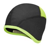 Sealskinz Wacton Windproof All Weather Skull Cycling Cap - Neon Yellow / S/M Neon Yellow S/M